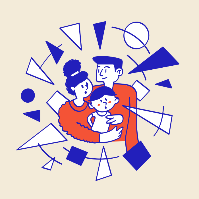 Illustration – Domestic and family violence – Beige