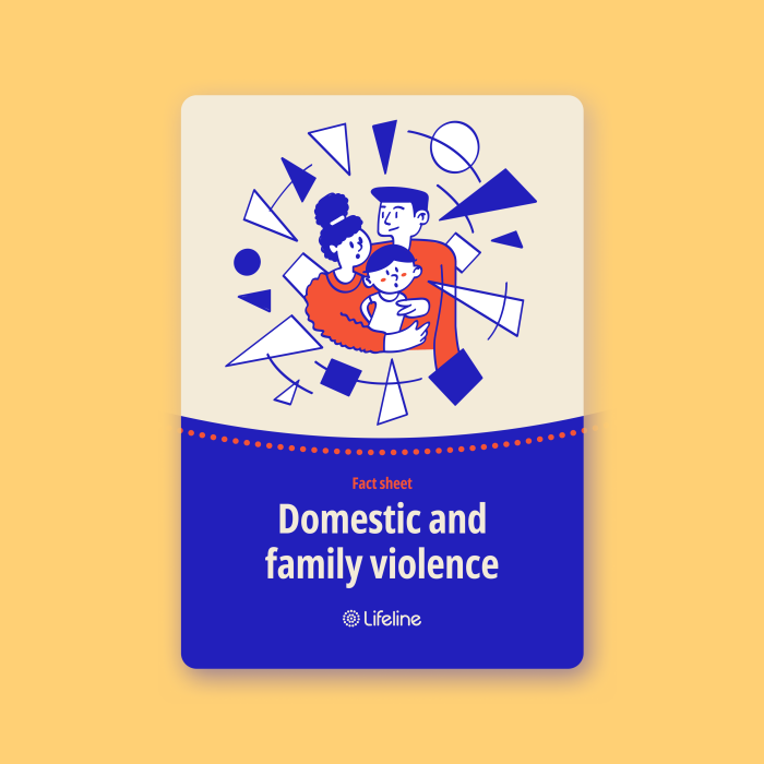 Fact sheet – Domestic and family violence