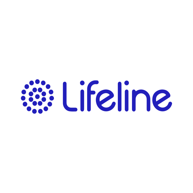 Lifeline logo – White