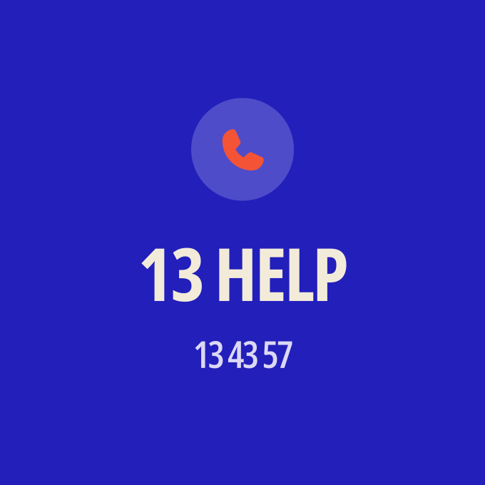Lifeline service logo – 13 Help