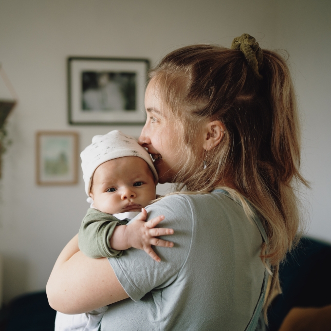 Woman with young baby – Pregnancy - parenthood