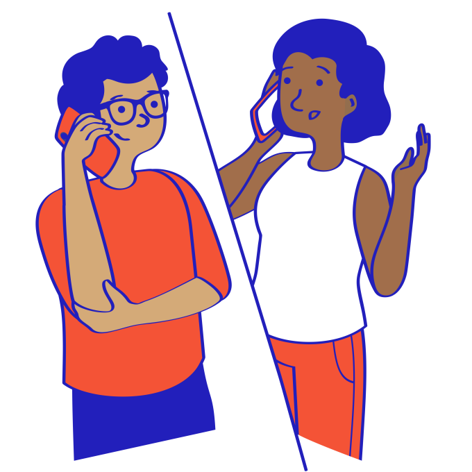 Illustrations – Talk to someone – No background