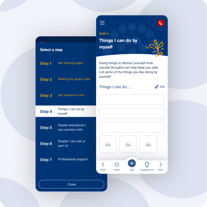 Screenshot of Beyond Now app on mobile